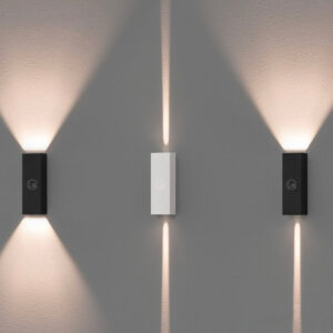 Outdoor Waterproof IP65 Waterproof Rectangular Aluminum LED Porch Light Up Down Wall Sconce Mounted Decoration Wall Lamps