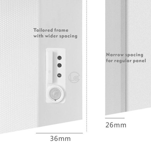 Circadian Rhythm Lighting Panel Light CCT Dimmable Sunlite Hospital Staircase Corridor Smart Sensing LED Panel Light - ภาพ 3