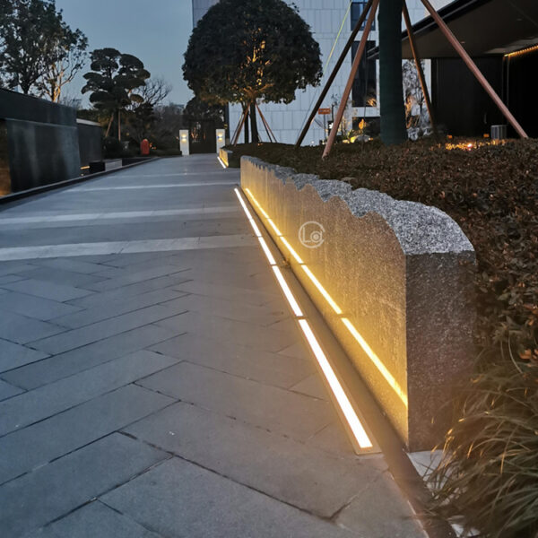 Outdoor IP67 Stainless Steel Adjustable Angle LED Rectangular Floor Buried Inground Light COB Linear Underground Light - Imagen 5