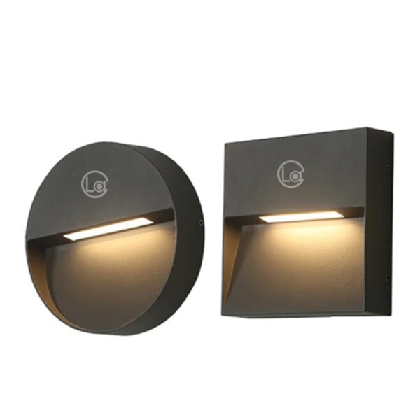 Lacelesty IP65 Outdoor 2w 3w 5w Wall Recessed Stair Step Corner Wall Lights Step Light