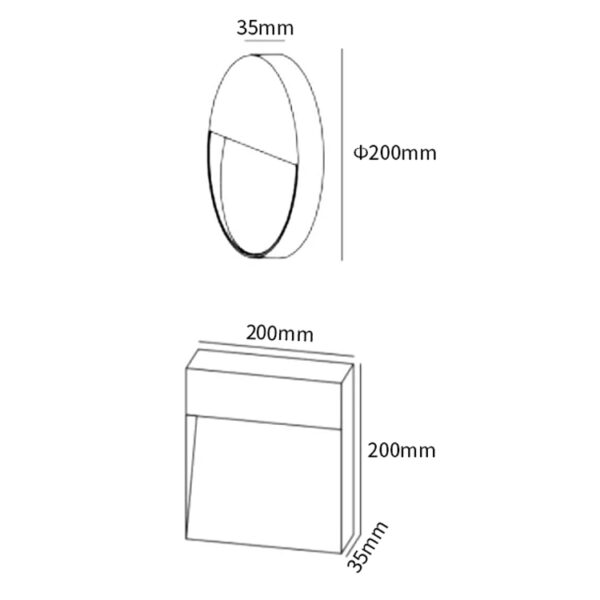 Lacelesty IP65 Outdoor 2w 3w 5w Wall Recessed Stair Step Corner Wall Lights Step Light - Hình ảnh 2