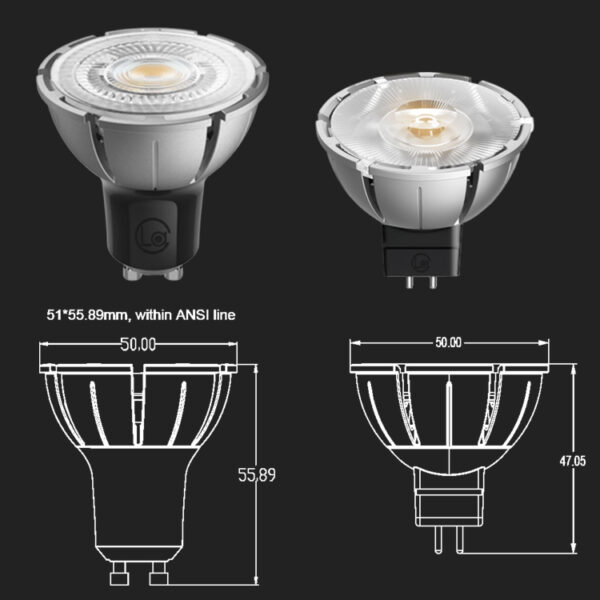 7W Gu10 Spotlight Narrow Beam 10 Degree Aluminum Gu10 Led Spot Light Bulb Cri 95 98 Dimmer Warm Dimmable Led Gu10 Mr16 Lamps - Image 5