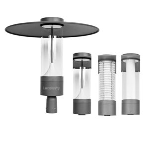 Outdoor LED Landscape Lighting Road Bollard Pole Lamp Aluminum Housing IP65 Street Pole Top Garden Light