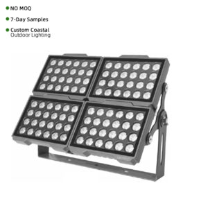 High Brightness LED Floodlight – 240W to 400W RGBW DMX512 Outdoor Facade Lighting