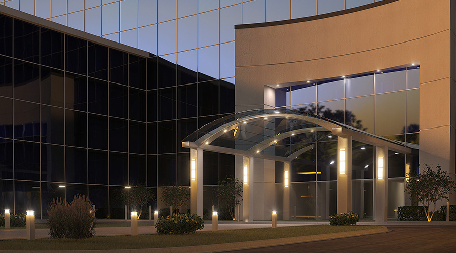 Hospital Outdoor Landscape Lighting