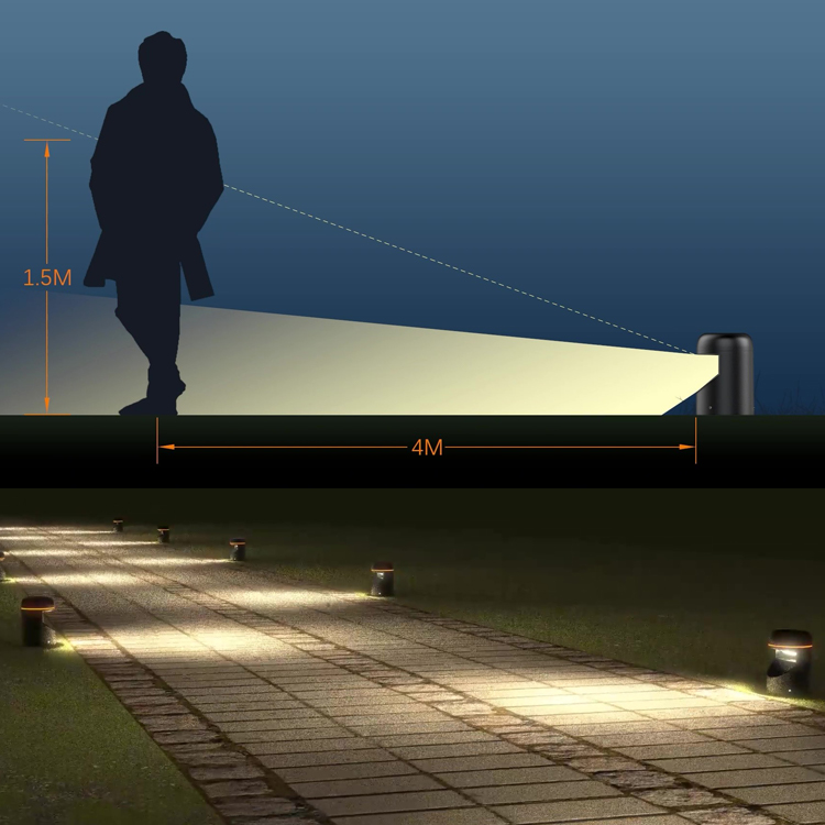 Low Height Bollard Light – Anti-glare Pathway & Landscape Lighting - Image 3