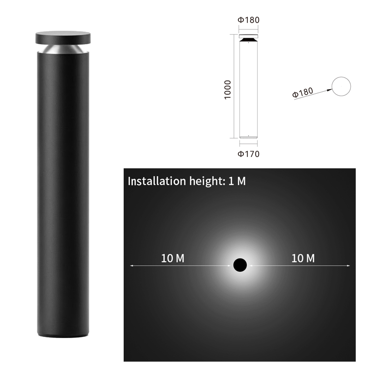 LED Garden Bollard Lights | IP65 Outdoor Landscape & Pathway Lighting - Image 4