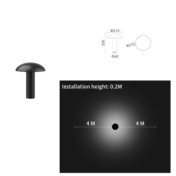 LED Mushroom Bollard Light – Decorative Outdoor Pathway & Landscape Lighting - Image 2