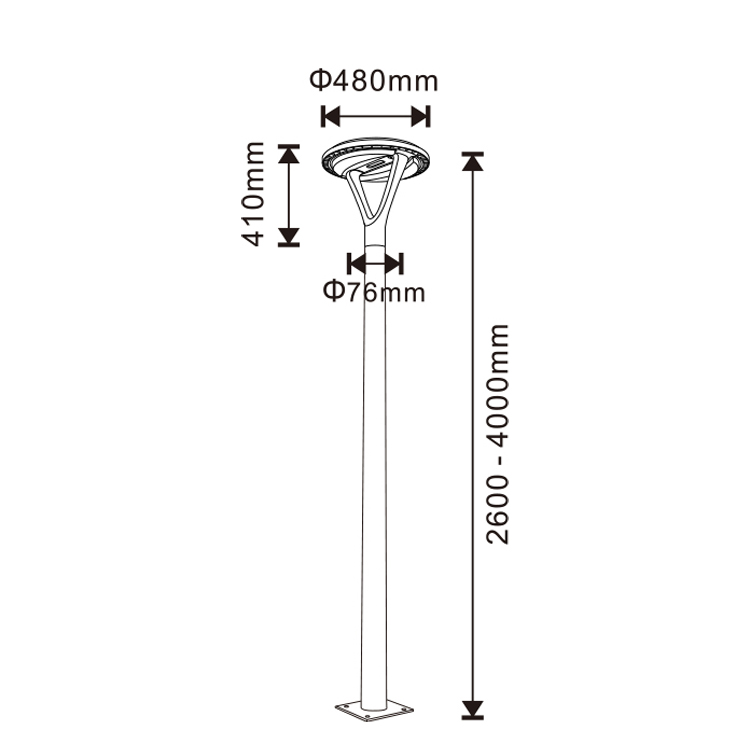 Solar Garden Sensor Light – Integrated Solar Landscape & Park Lighting - Image 2