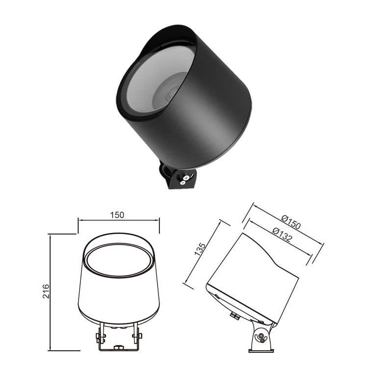 Spike Mounted Outdoor Spotlights – Landscape LED Accent Lighting - Image 3