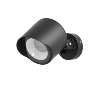 Wall-mounted outdoor spotlights