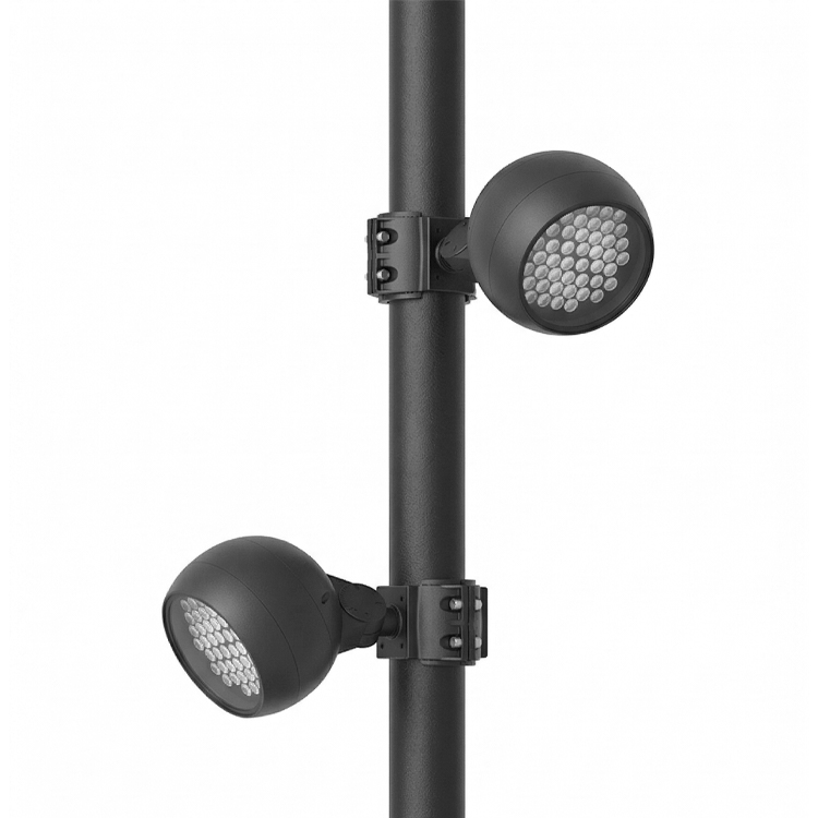 Round Adjustable Floodlight – Spherical LED Spotlight with Pole-Mount Option - Image 5