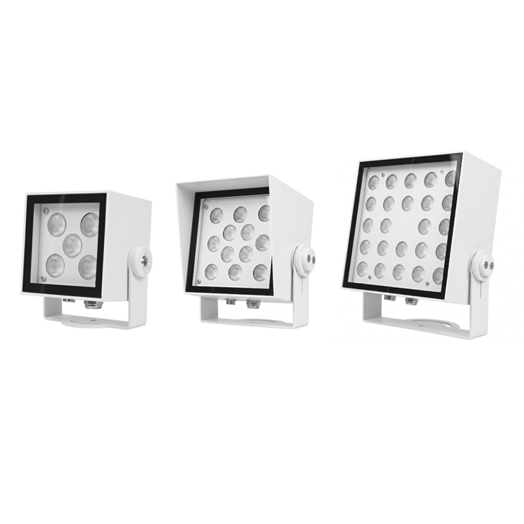 Square surface-mounted floodlights
