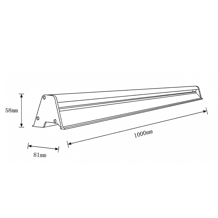 Surface Mounted Linear Ground Light – Outdoor LED Pathway Grazing Light - Image 2